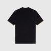 Fred Perry Tipped Cuff Pique Shirt - Black - Back