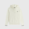 Fred Perry Tipped Hooded Sweatshirt - Ecru - Front