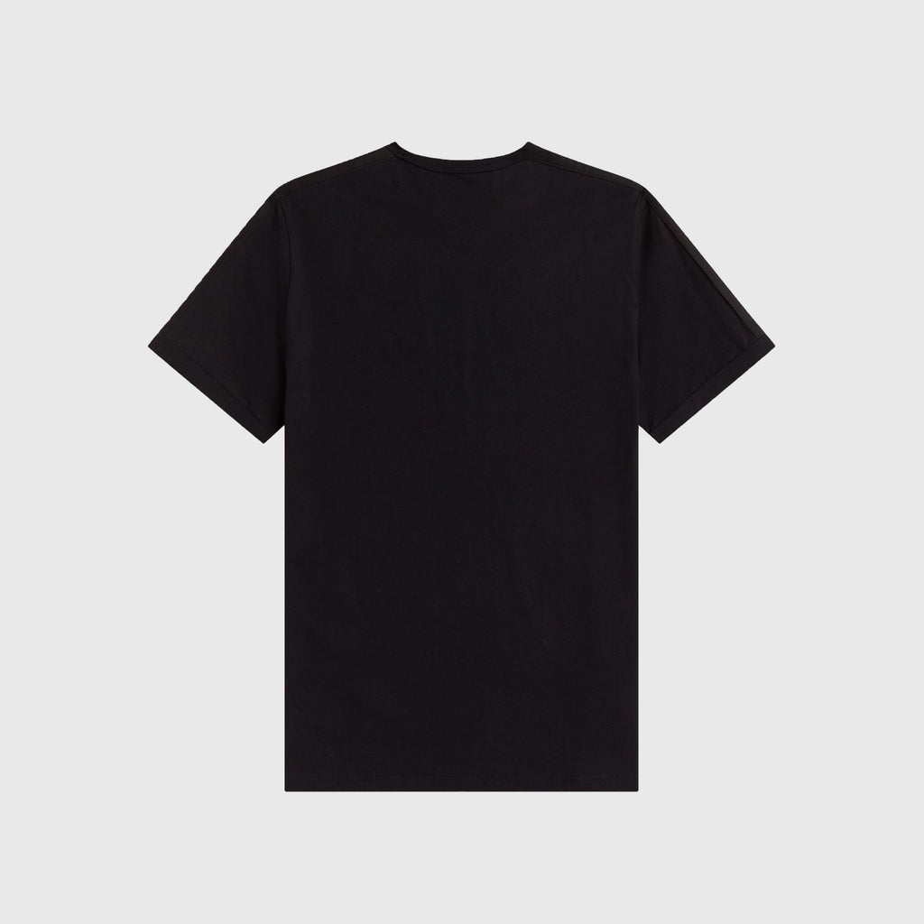 Fred Perry Tonal Tape Ringer T Shirt - Black - Back