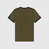 Fred Perry Tonal Tape Ringer T Shirt - Military Green - Back
