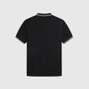 Fred Perry Twin Tipped Fred Perry Shirt - Black / Ecru / Kiwi - Back