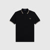 Fred Perry Twin Tipped Fred Perry Shirt - Black / Snow White / Warm Stone - Front