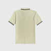 Fred Perry Twin Tipped Polo Shirt - Ecru / Dark Graphite - Back