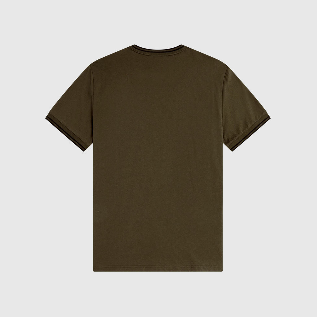 Fred Perry Twin Tipped T-shirt - Uniform Green - Back