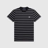 Fred Perry Two Colour Stripe T Black - Front