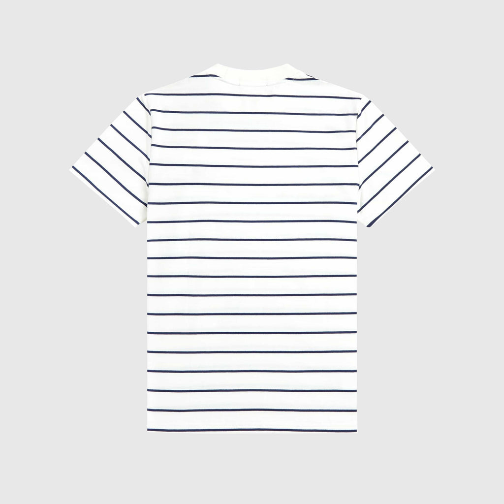 Fred Perry Two Colour Stripe T Snow - White - Back