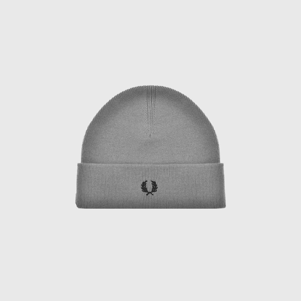 Fred Perry Merino Wool Beanie - Steel Marl