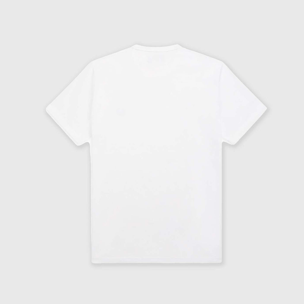 Fred Perry SS Ringer Tee - White Plain Back