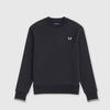 Fred Perry Crew Neck Sweatshirt - Black Front