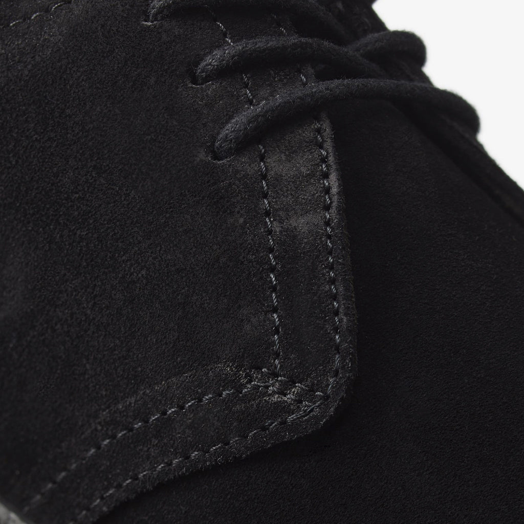 Fred Perry Linden Suede - Black Up Close