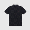 Fred Perry SS Polka Spot Polo Shirt - Navy Front