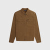 Fred Perry Heavy Twill Overshirt - Shaded Stone - Front