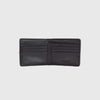 Fred Perry Scotch Grain Textured PU B Wallet - Black - Front Open