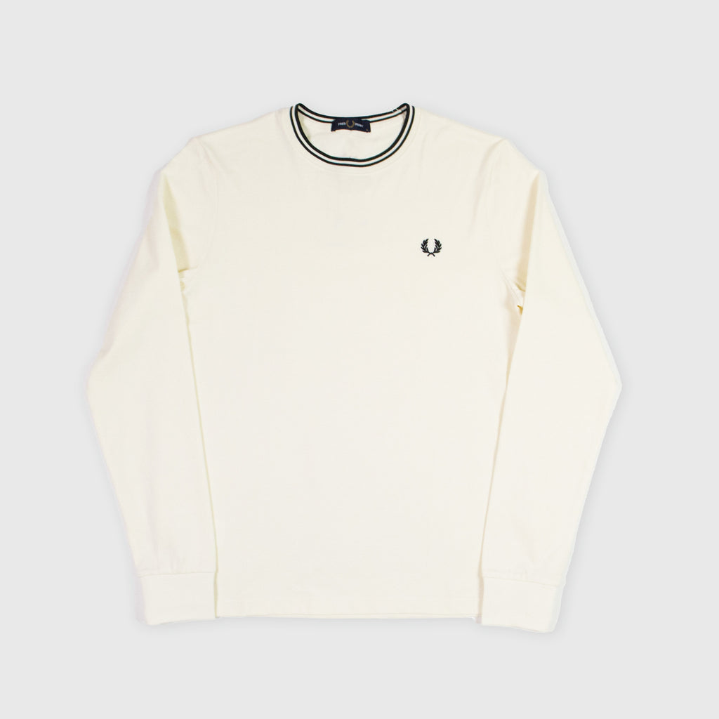 Fred Perry Twin Tipped T-shirt - Ecru - Front