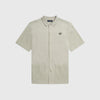 Fred Perry Pique Panel Shirt - Light Oyster - Front