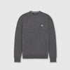 Fred Perry Classic Crew Neck Jumper - Graphite Marl Front