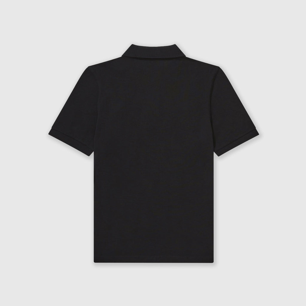 Fred Perry SS Plain Fred Perry Shirt - Black / Chrome Back