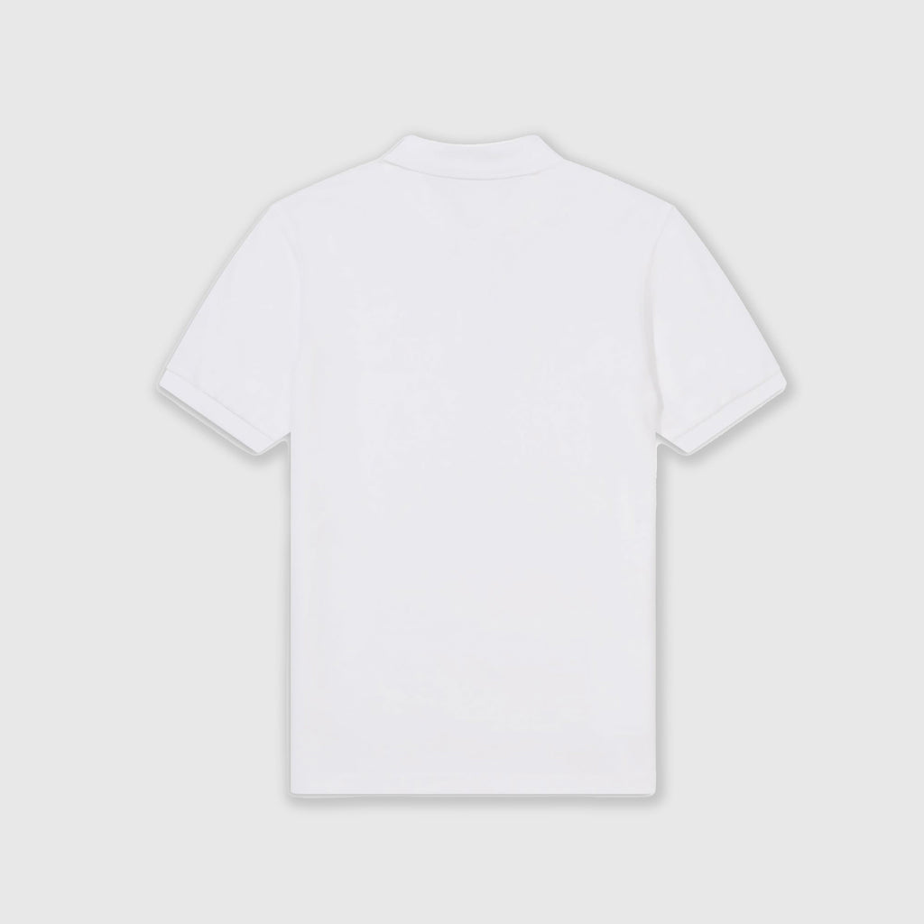 Fred Perry SS Plain Polo Shirt - White Back