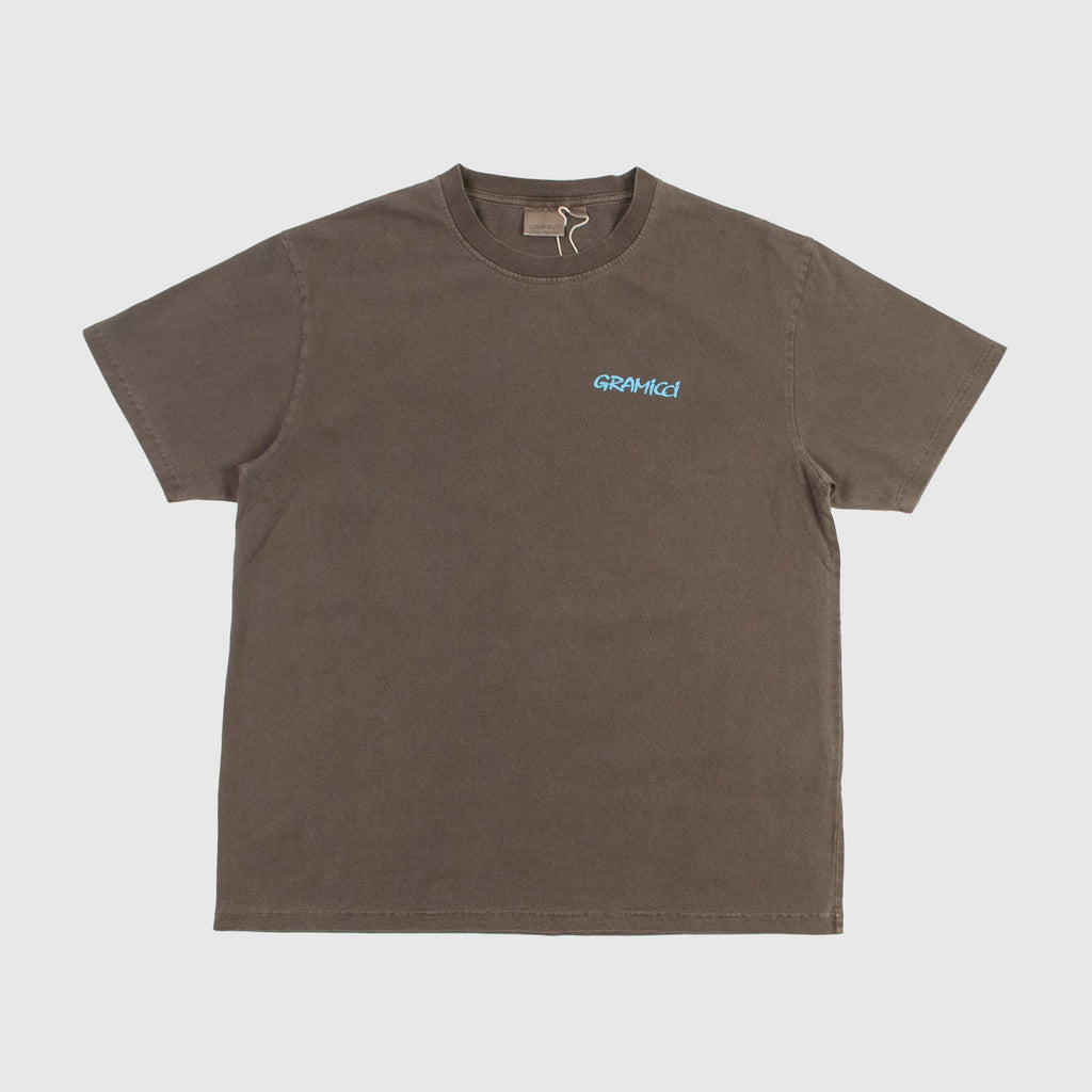 Gramicci Leaf Tee - Brown Pigment - Front