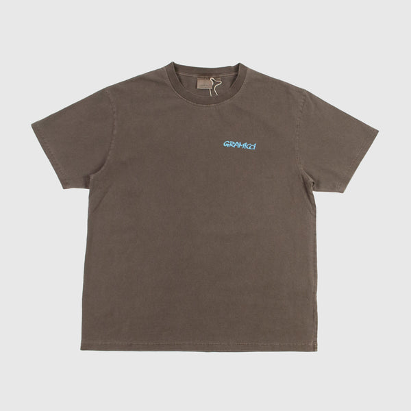 Gramicci Leaf Tee - Brown Pigment - Front