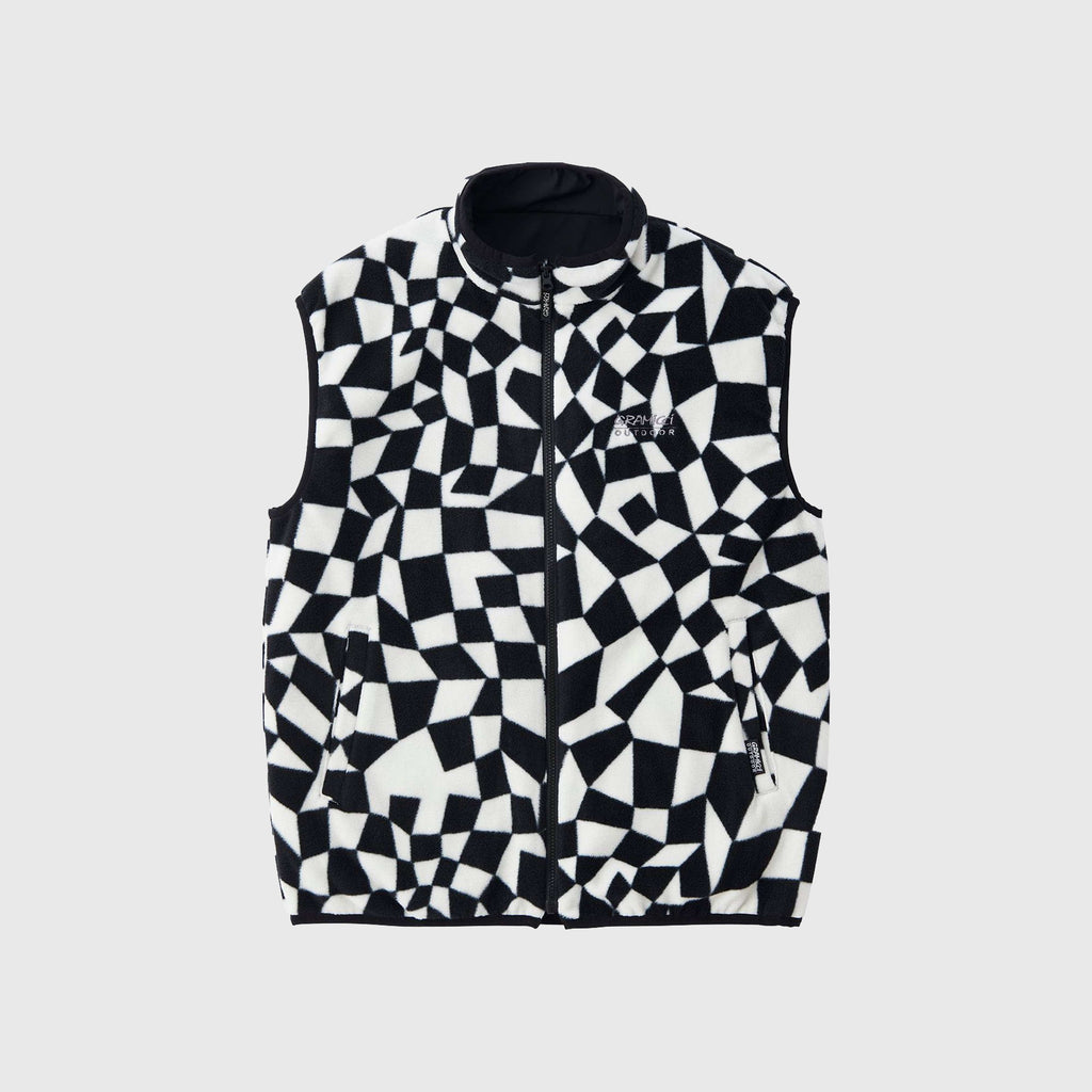 Gramicci Reversible Vest - Black Check - Front