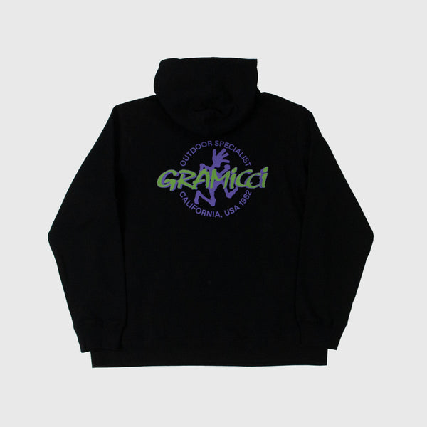 Gramicci Running Man Hooded Sweatshirt - Black - Back
