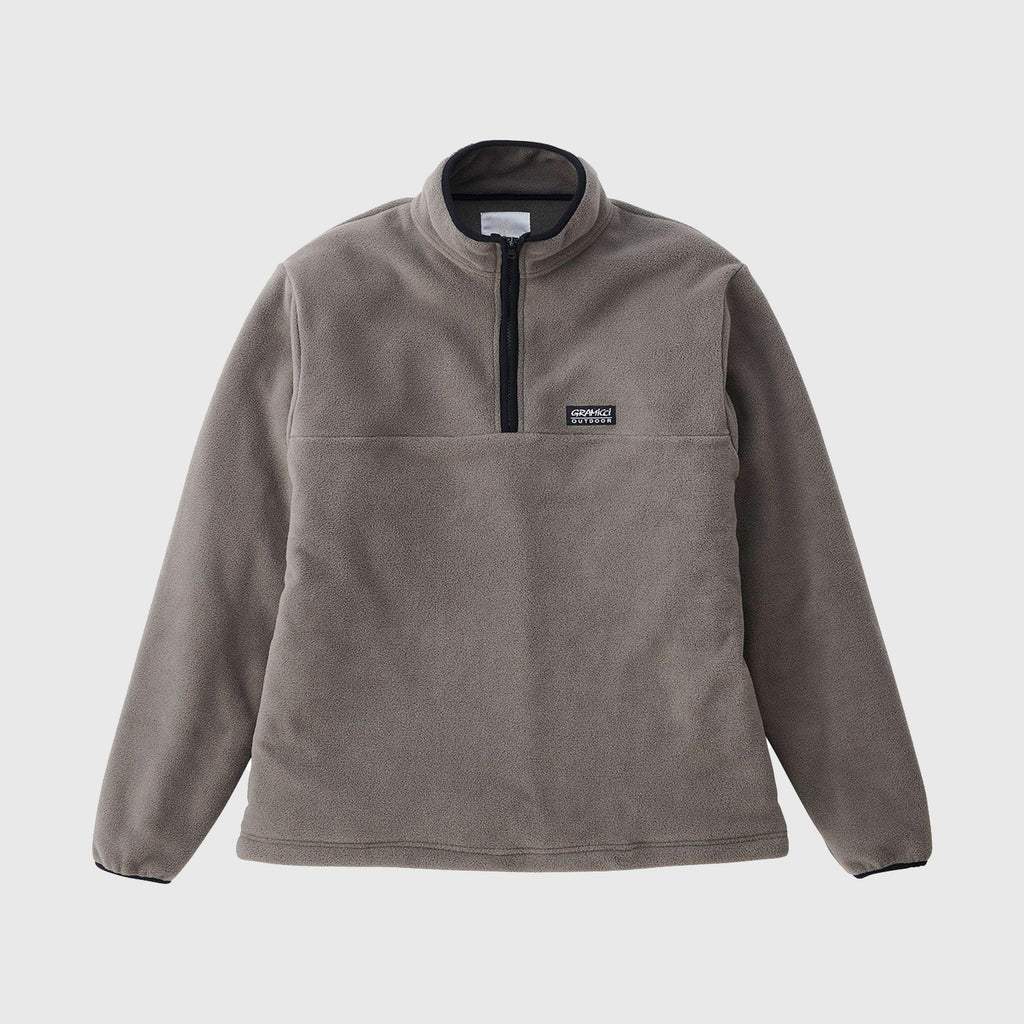 Gramicci Mock Neck Fleece - Grey - Front