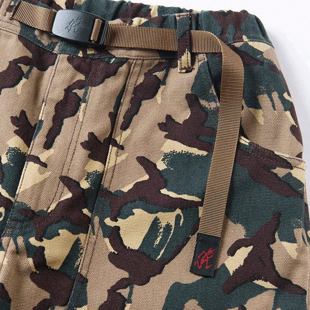 Gramicci Canvas Mountain Pant - Camo - Front Close Up