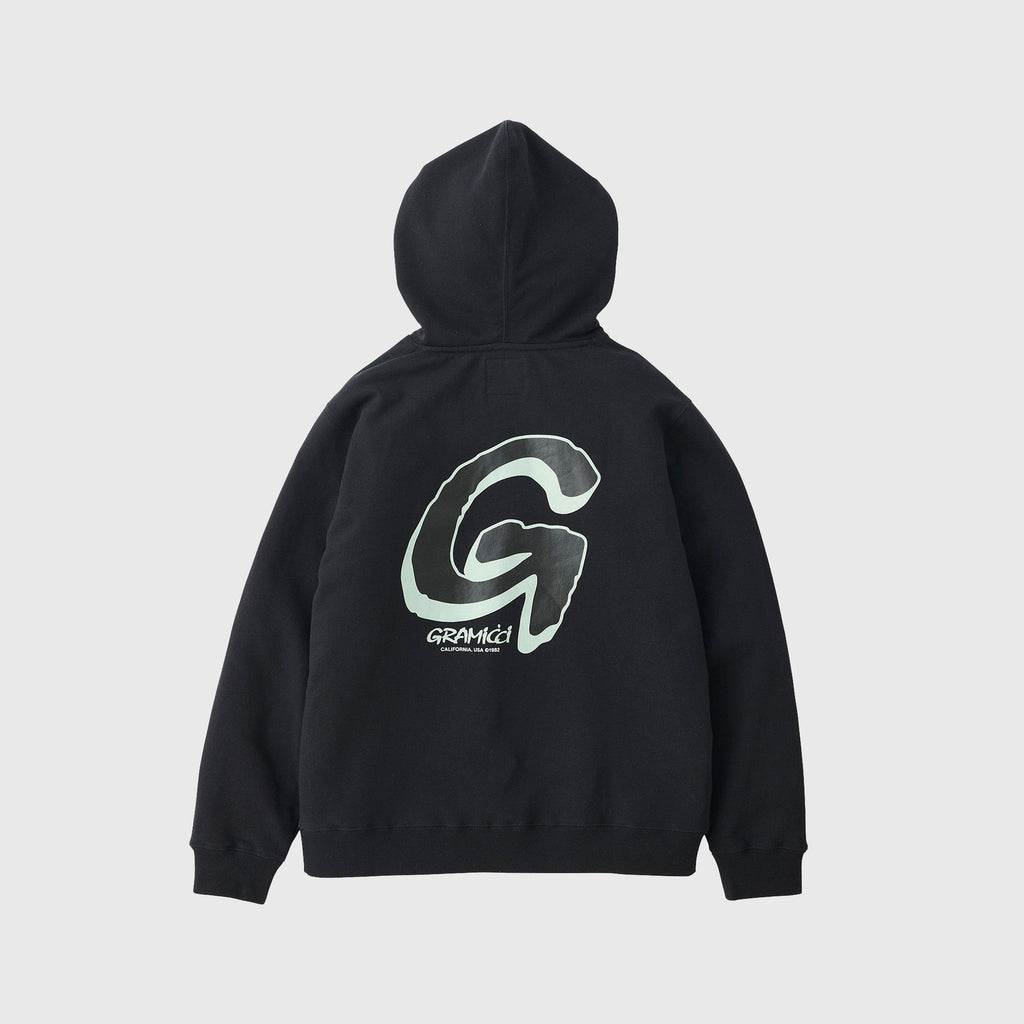 Gramicci Big G-Logo Hooded Sweatshirt - Black - Back