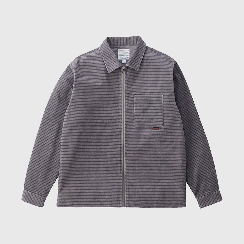 Gramicci Grid Cord Zip Shirt - Grey - Front
