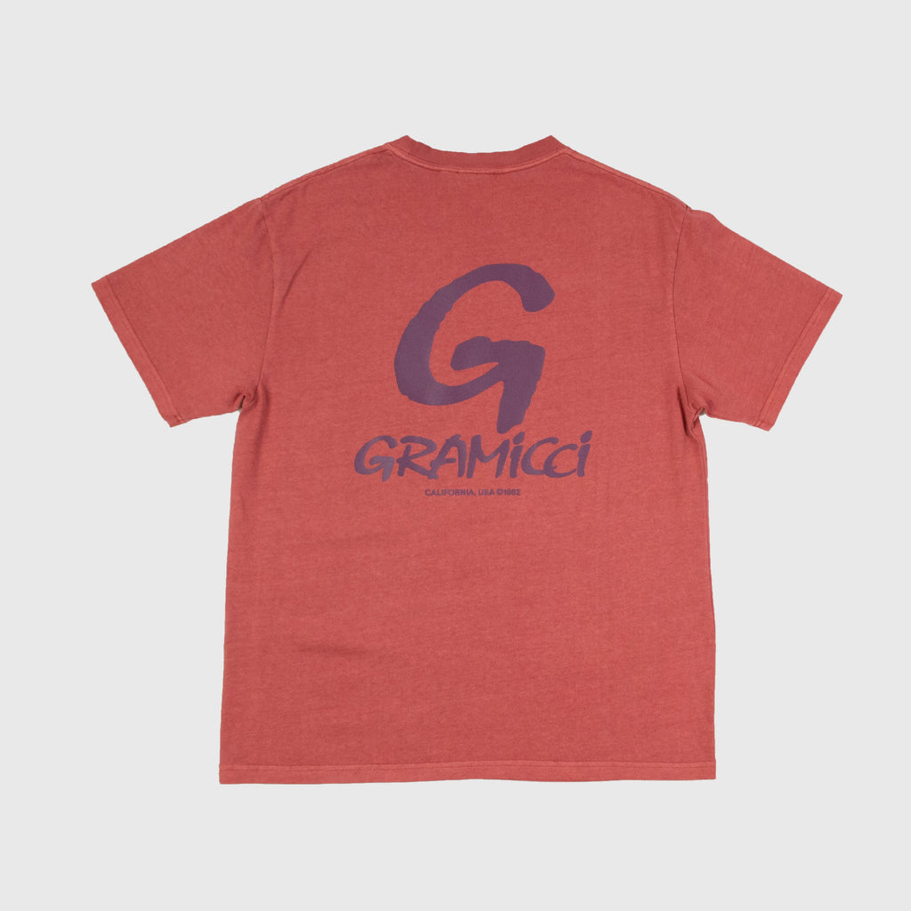 Gramicci G-Logo Tee - Dusty Red - Back