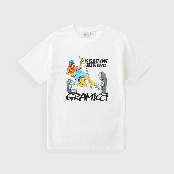 Gramicci Keep On Hiking Tee - White - Front