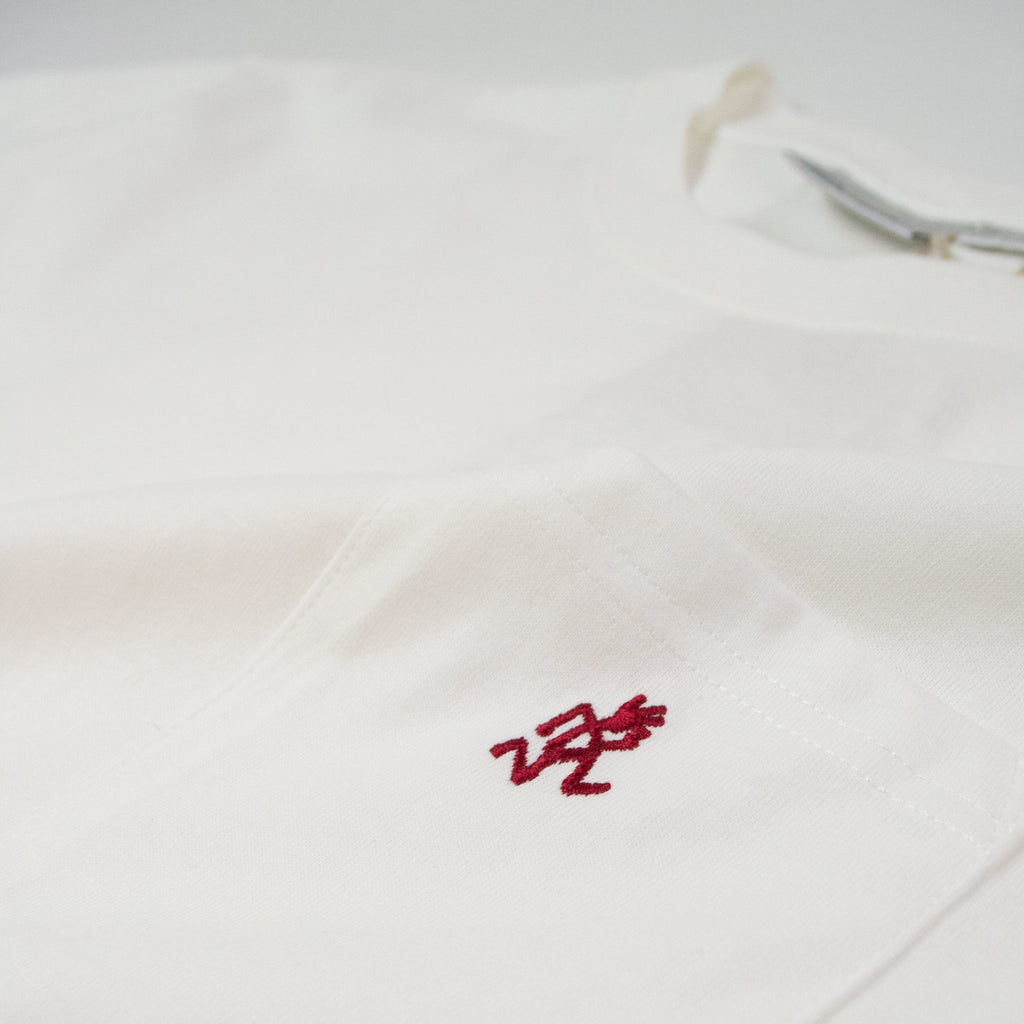 Gramicci One Point Tee - White - Close Up