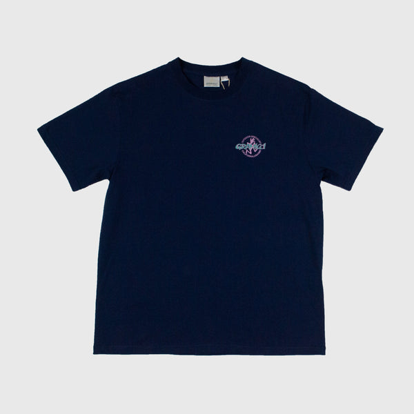 Gramicci Running Man Tee - Navy - Front