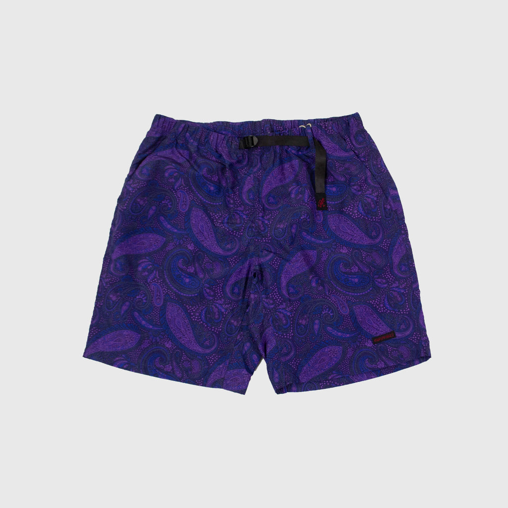 Gramicci Shell Packable Shorts - Purple Paisley - Front