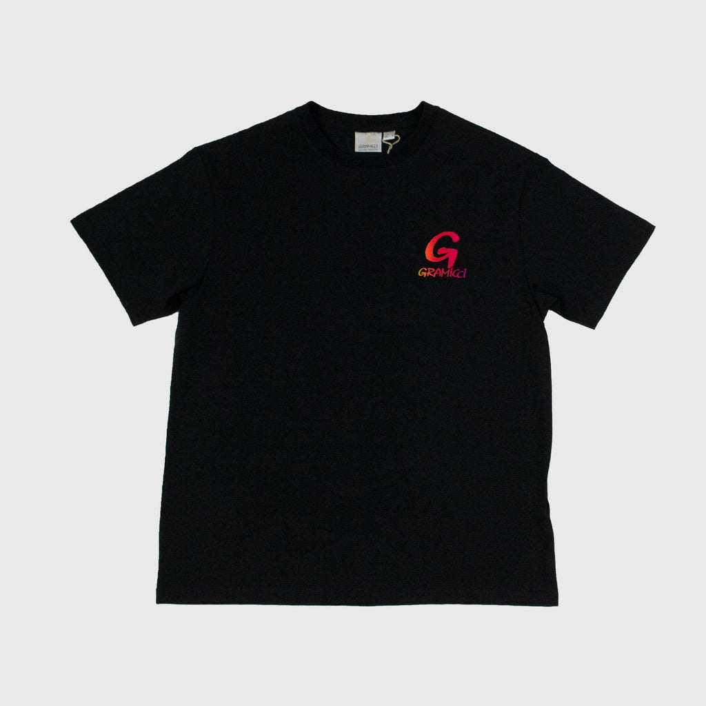 Gramicci Stacked Tee - Black - Front