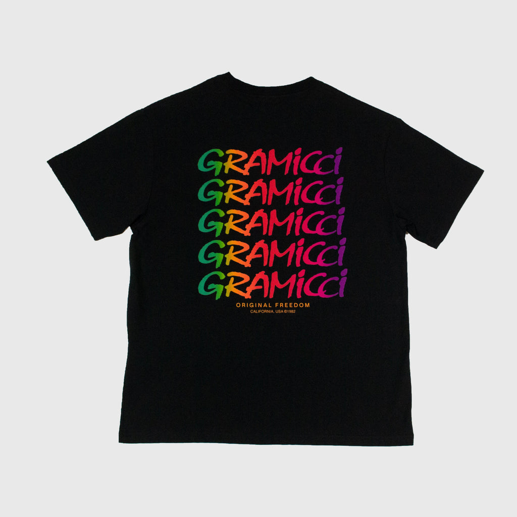 Gramicci Stacked Tee - Black - Back
