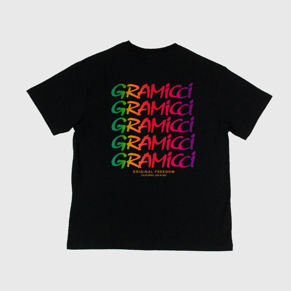 Gramicci Stacked Tee - Black - Back