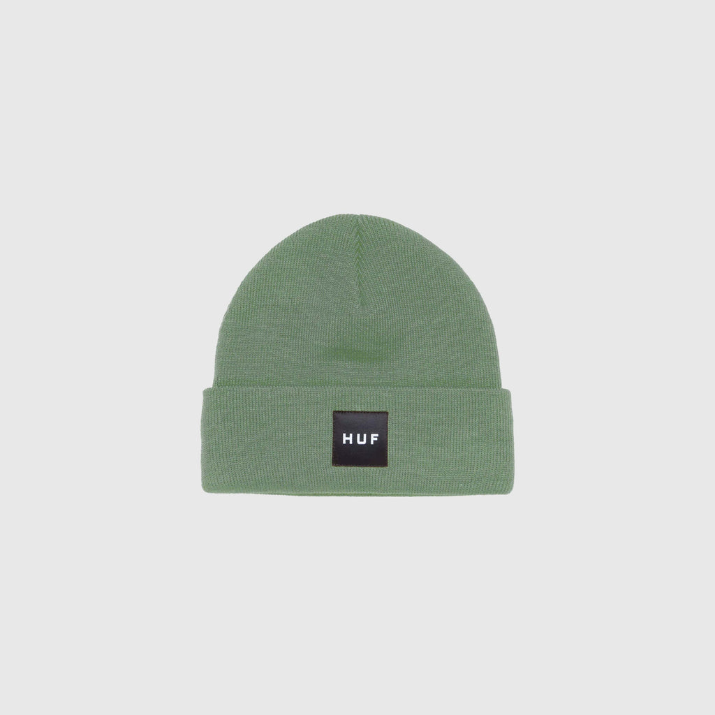 HUF Essentials Box Logo Beanie - Basil - Front