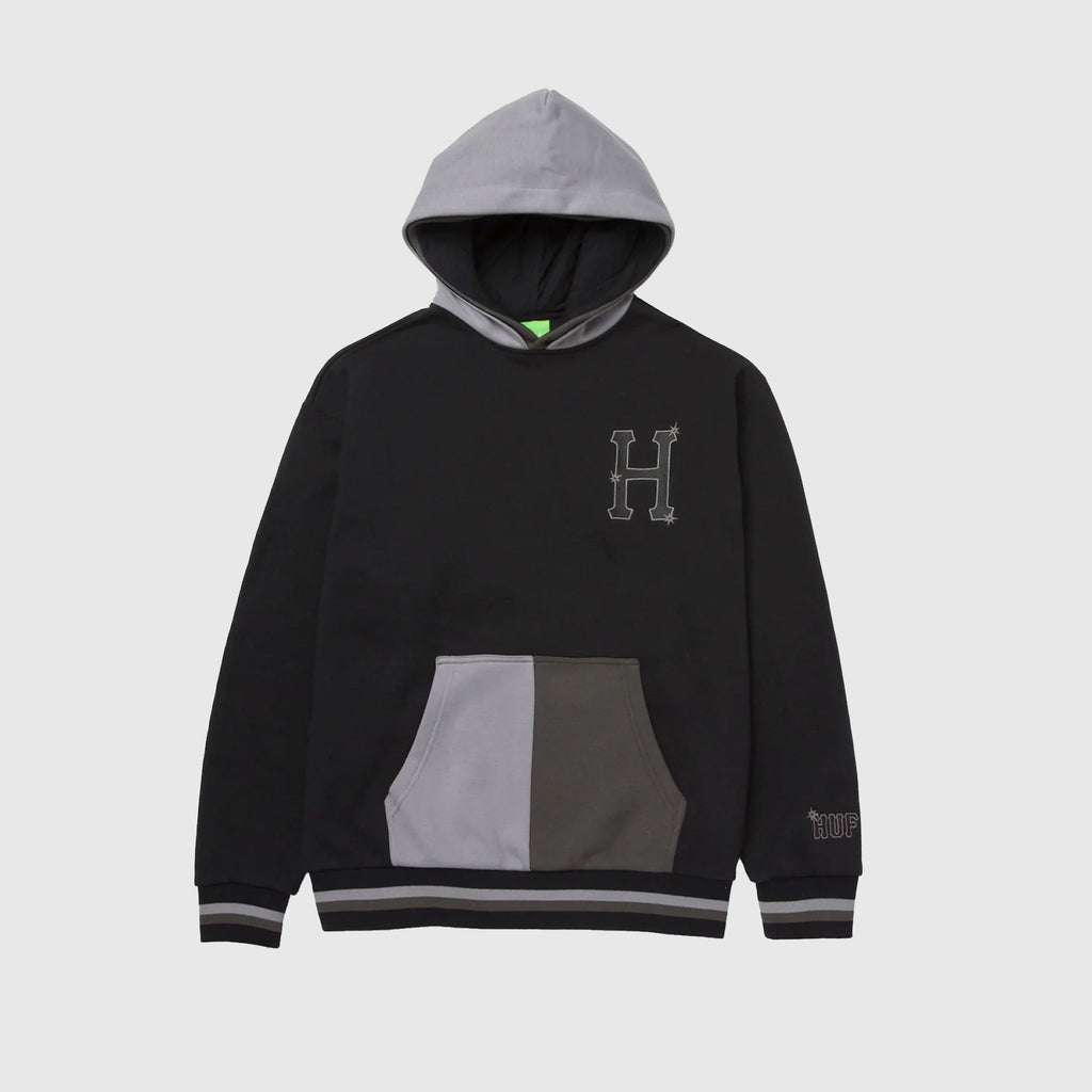 HUF Sideline Pullover Hoodie - Black - Front