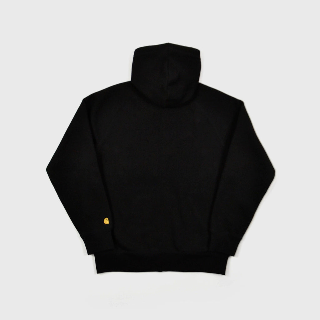 Carhartt Hooded Chase Jacket - Black / Gold Back View