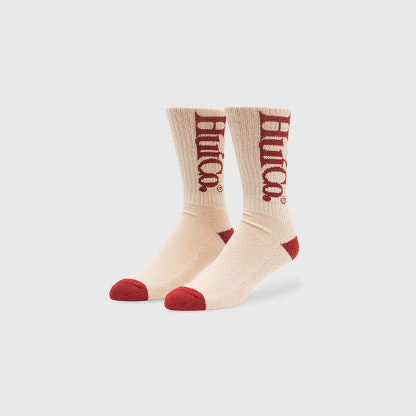 HUF CO Crew Sock - White - Front