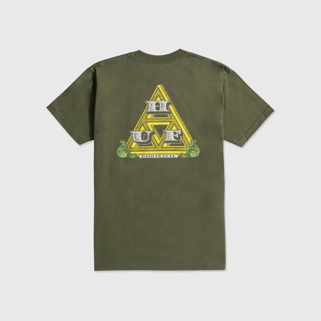 HUF Paid In Full Tee - Olive - Back