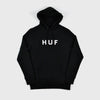 HUF Essentials OG Logo Hood - Black Front View