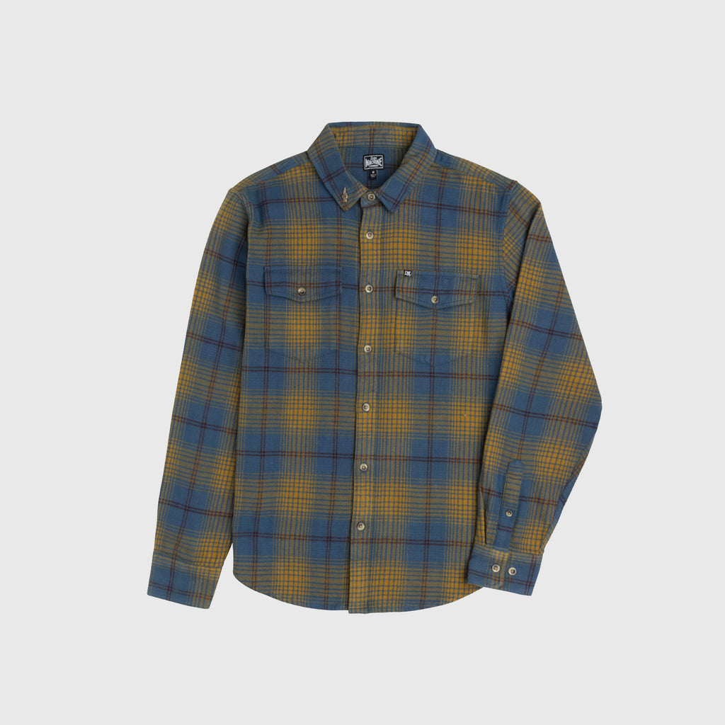 Loser Machine Hovley Woven Shirt - Navy / Gold - Front