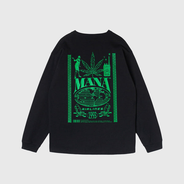 Manastash CiTEE Airlines Tee - Black - Back