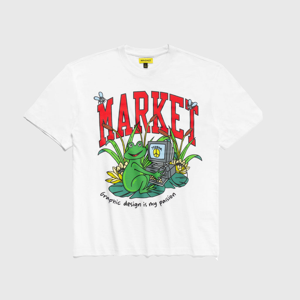 Market Passionate Frog Tee - White - Front