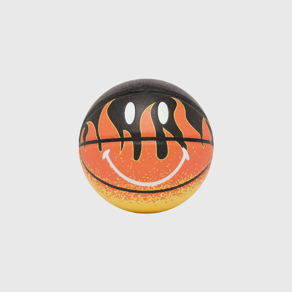 Market Smiley Market Flame Basketball - Multi - Front