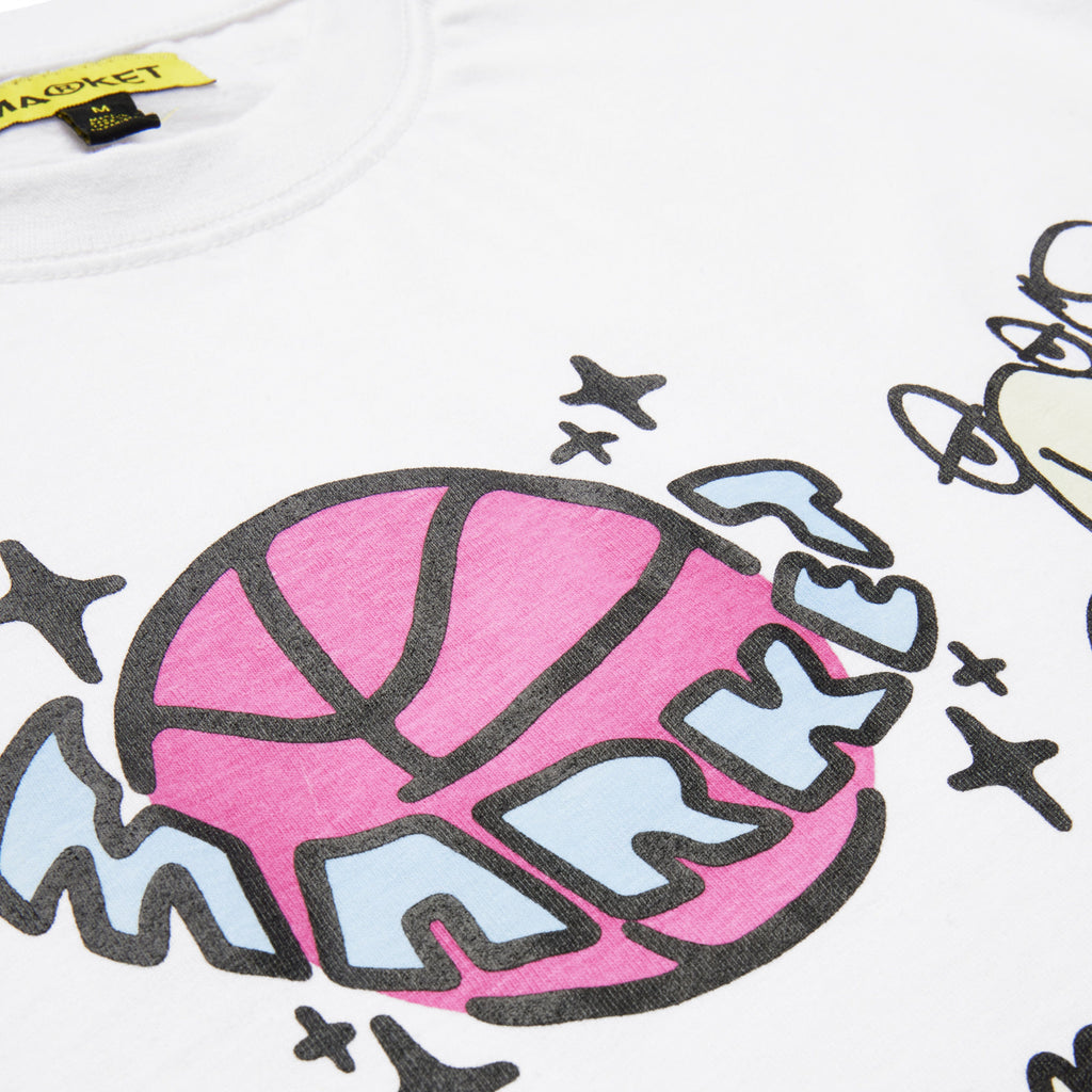 Market Outer Space Travelling UV Tee - White - Close Up