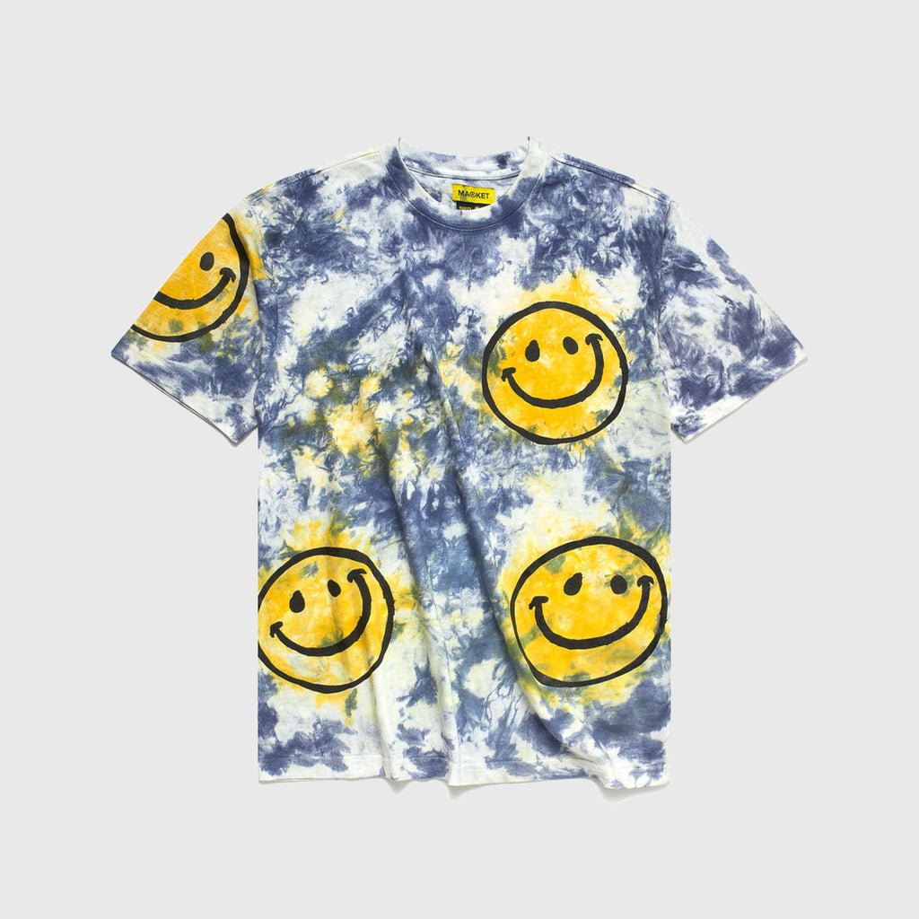 Market Smiley Sun Dye Tee - Tie Dye - Front